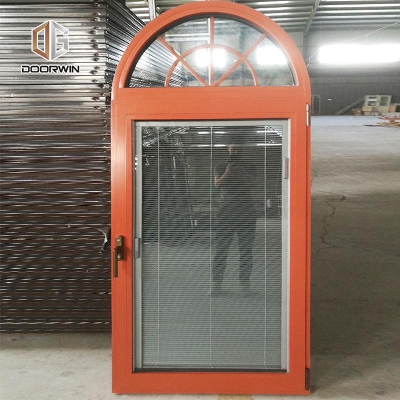 DOORWIN 2021Chinese factory double toughened glass aluminium tilt and turn window curved manufacturers windows
