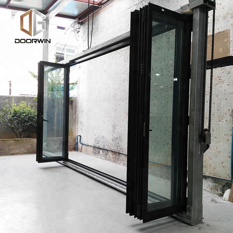 DOORWIN 2021Commercial bi folding doors aluminium patio accordion doors by Doorwin on Alibaba