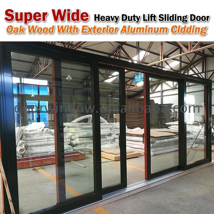 DOORWIN 2021Curved glass sliding door competitive price commercial aluminum doors by Doorwin on Alibaba