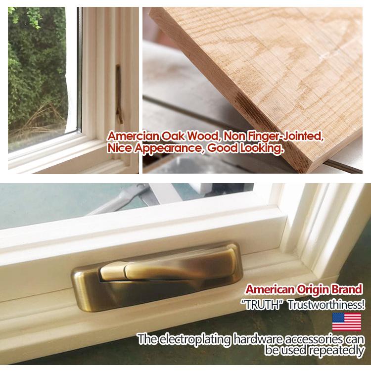 DOORWIN 2021Customized wooden frame casement windows door and window design for