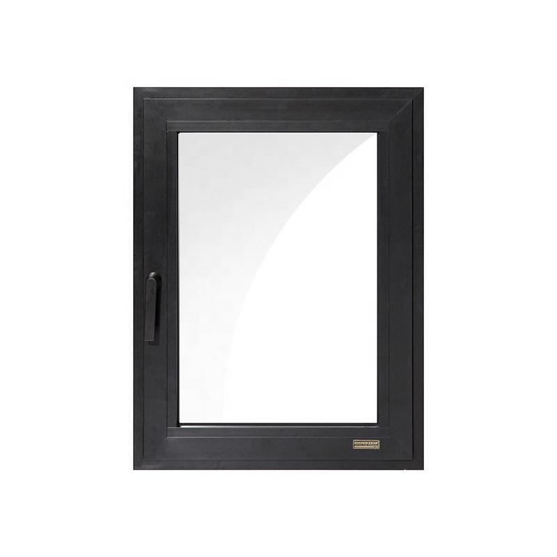 DOORWIN 2021Dallas black wholesale import double toughened aluminum tilt up casement windows with high quality