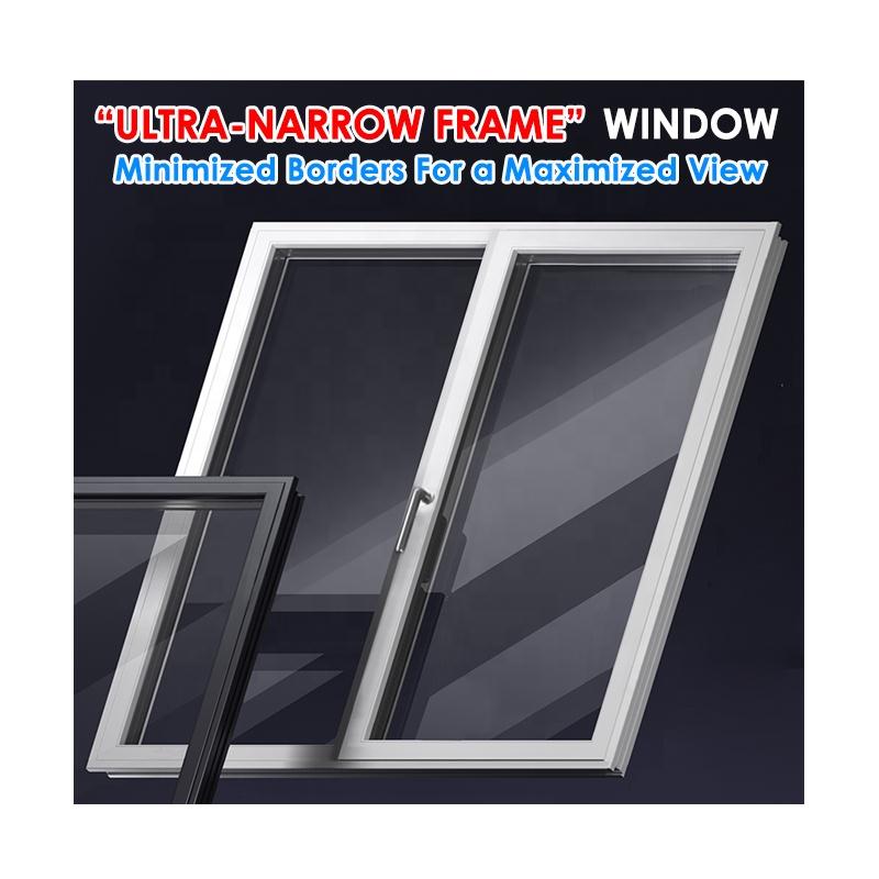 DOORWIN 2021Dallas cheap black best modern double glazed slimline casement windows for villadomby Doorwin
