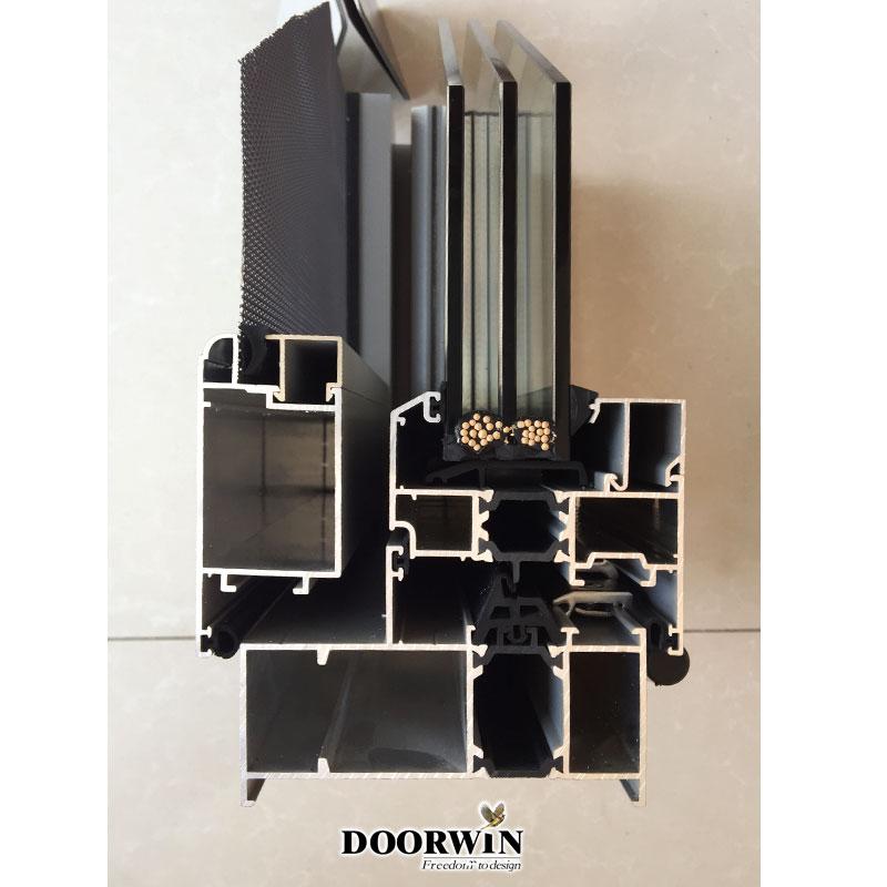 DOORWIN 2021Doorwin Aluminum double tempered casement glass windows in low prices
