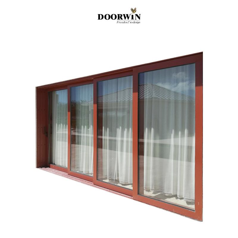 DOORWIN 2021Doorwin Good Price 60 by 80 sliding patio door 6 panel and 4 panel sliding patio doors