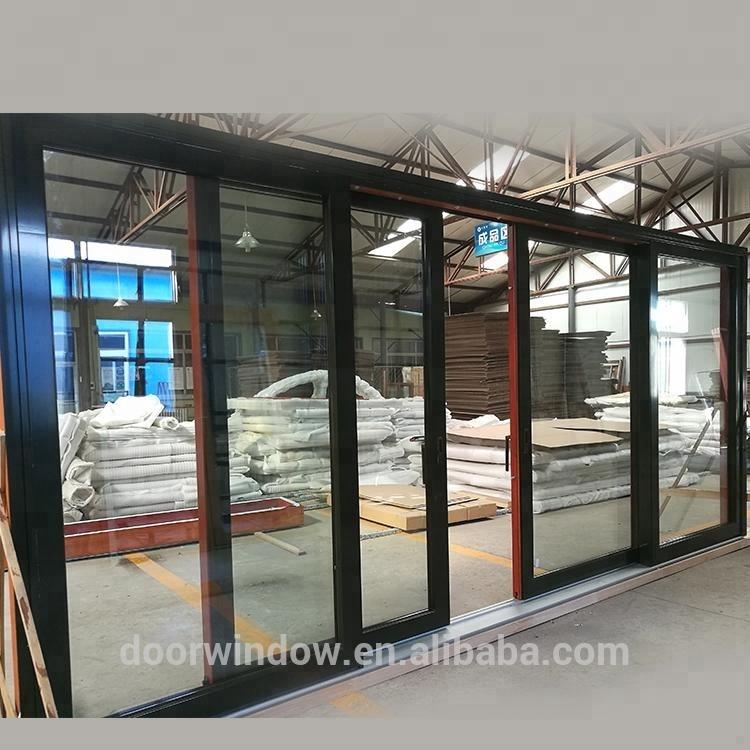 DOORWIN 2021Doorwin office partition door 2018 latest super wide heavy duty lift slide glass door for entrance by Doorwin