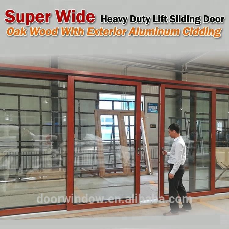 DOORWIN 2021Doorwin office partition door 2018 latest super wide heavy duty lift slide glass door for entrance by Doorwin