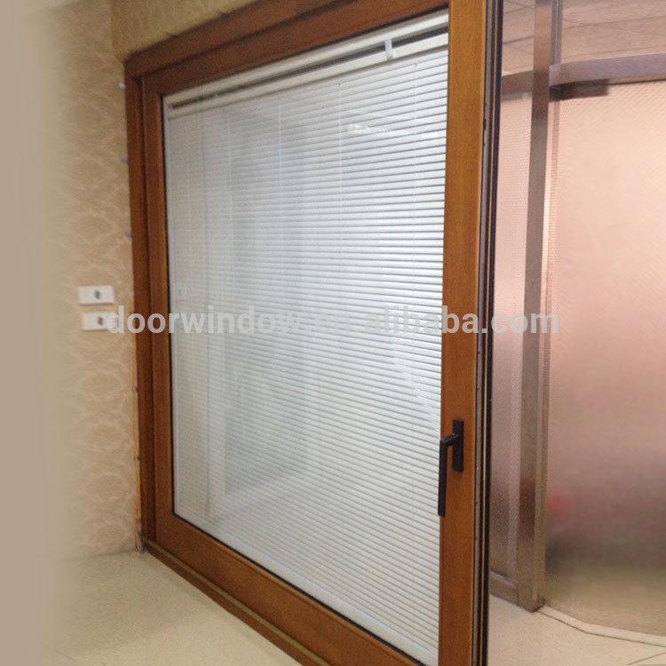 DOORWIN 2021Doorwin shenzhen glass products natural finished lift sliding door with security shutters by Doorwin
