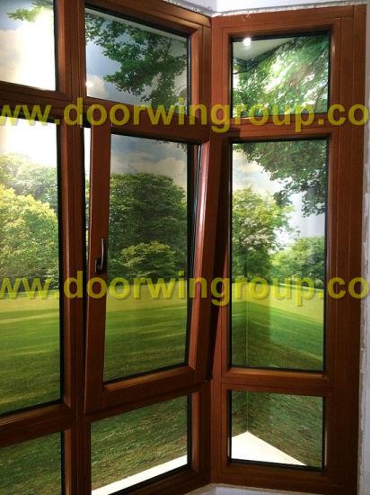 DOORWIN 2021Double Glazing Insulating Toughened Glass with Low-E Coated Tilt Window, European Style Aluminium Wood Window - China Aluminium Window, Wood Window