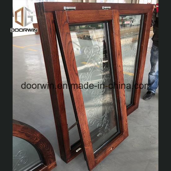 Doorwin 2021Double Glazing Tempered Glass Awning Window, Solid Wood Window for Villa, Wood Aluminum Replacement Window - China Aluminum Awing Window, Aluminum Window