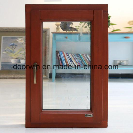 DOORWIN 2021Double Glazing Tilt & Turn Window, American Casement Window with Foldable Crank Handle Aluminum Clad Solid Oak Wood - China Aluminum Window, Window