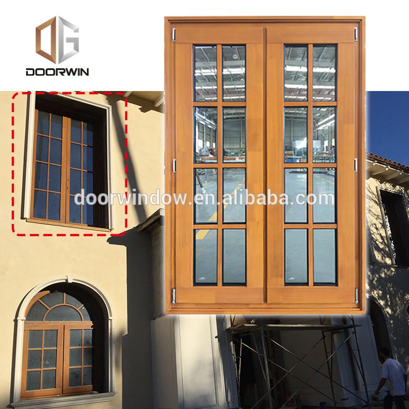 DOORWIN 2021Double Glazing Timber with round top picture  window by Doorwin