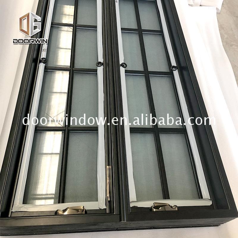 DOORWIN 2021Double glazed timber window aluminium wood composite door and windows frame