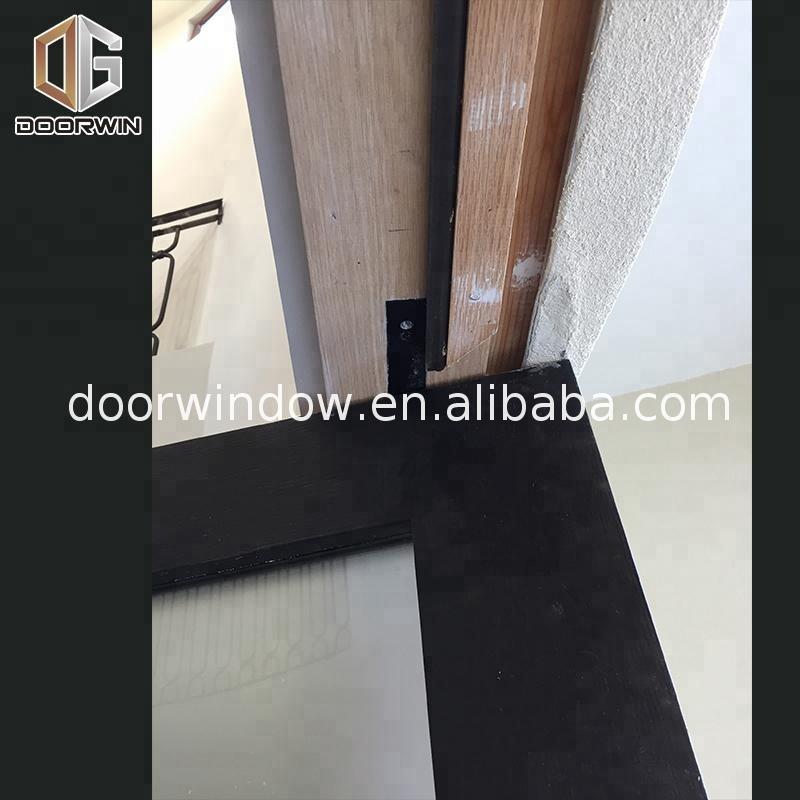 DOORWIN 2021Double swing door fixed glass leaf with tempered glazed casement by Doorwin on Alibaba