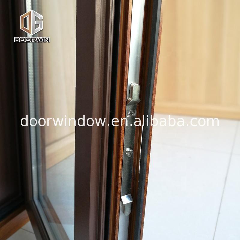 DOORWIN 2021Double tempered glazing aluminium profile cladding wood tilt turn windows