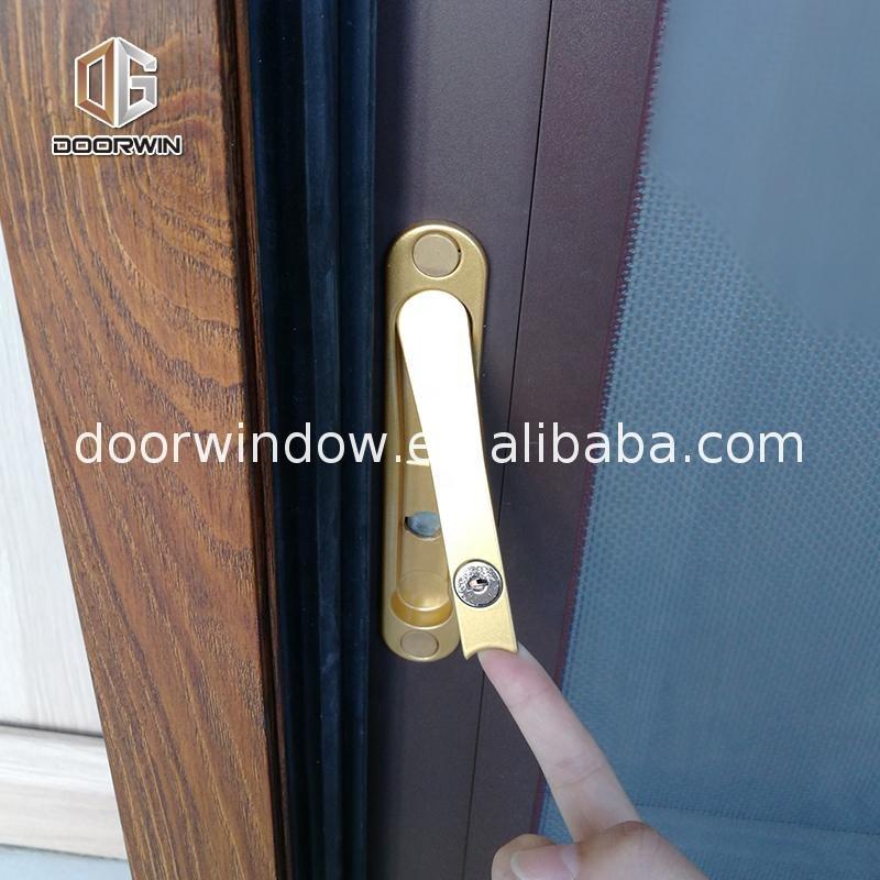 DOORWIN 2021Double tempered glazing aluminium profile cladding wood tilt turn windows