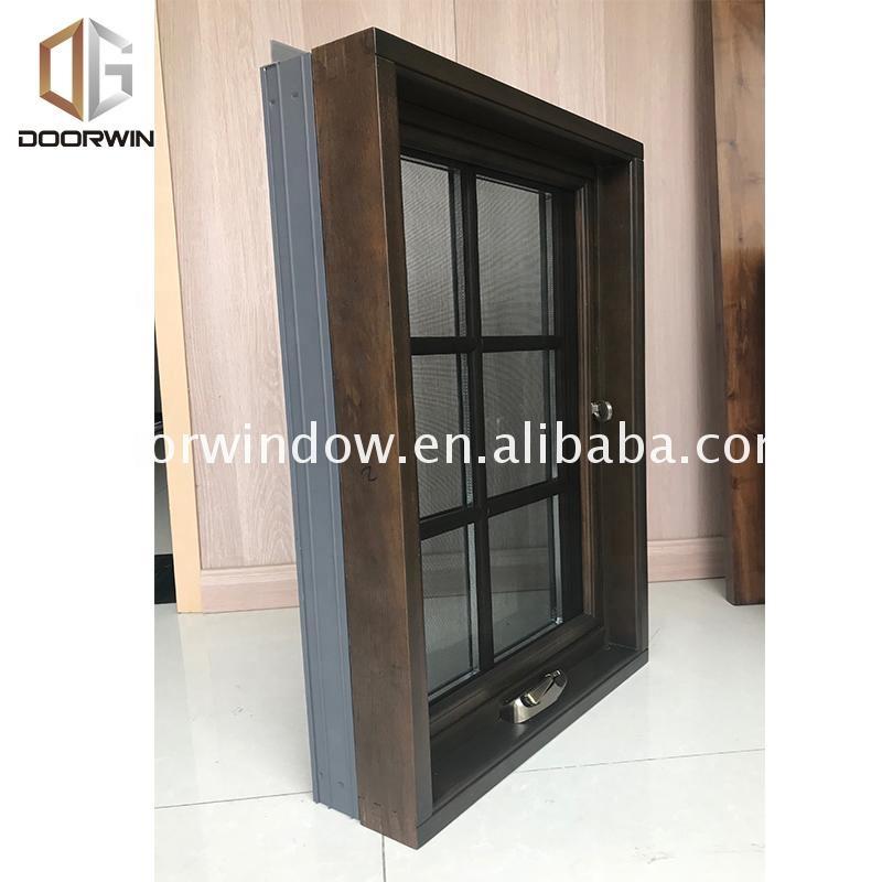 DOORWIN 2021European style aluminum cladding wood double glass casement windowDOORWIN 2021