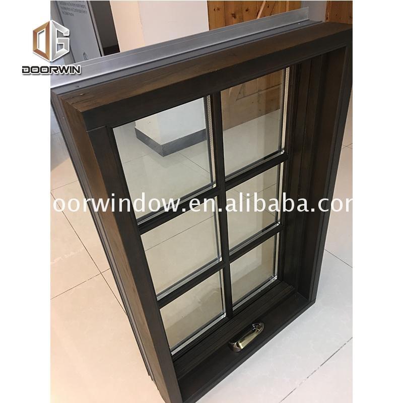DOORWIN 2021European style aluminum cladding wood double glass casement windowDOORWIN 2021