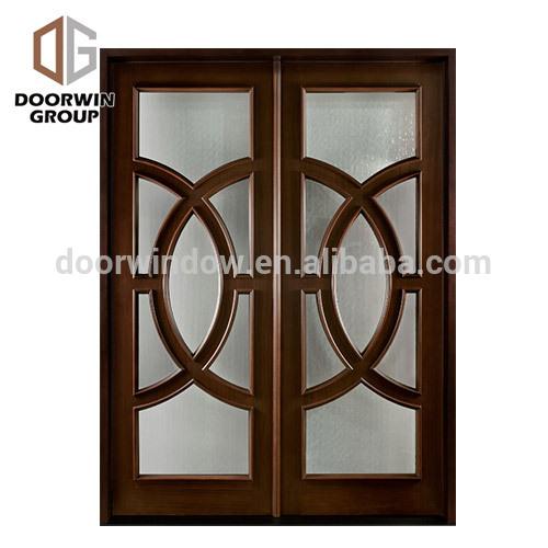 DOORWIN 2021Expensive antique wooden double door designs red oak glass swing doorby DoorwinDOORWIN 2021