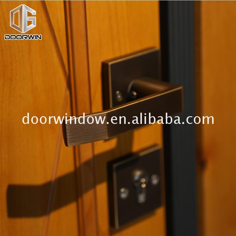 DOORWIN 2021Factory Direct High Quality front door and security external solid hardwood doors oakDOORWIN 2021