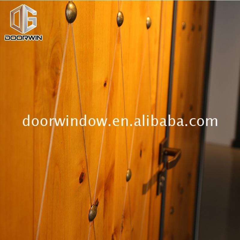 DOORWIN 2021Factory Direct High Quality front door and security external solid hardwood doors oakDOORWIN 2021