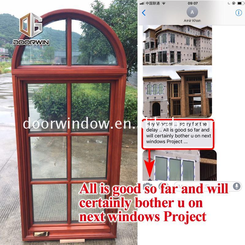 DOORWIN 2021Factory Direct Sales wood aluminum composite casement windows window crank out