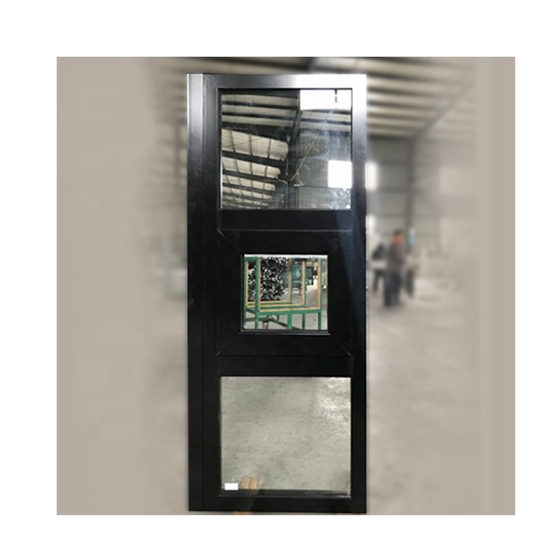 DOORWIN 2021Factory Directly black aluminum windows beautiful window grill design awning crank