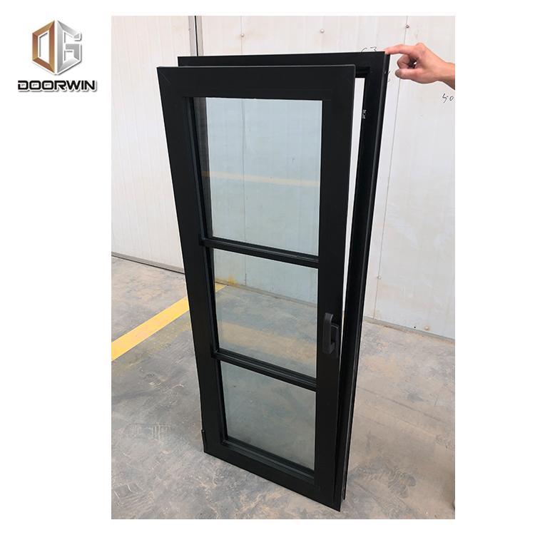 DOORWIN 2021Factory Good price aluminum casement windows with thermal break profile window blinds