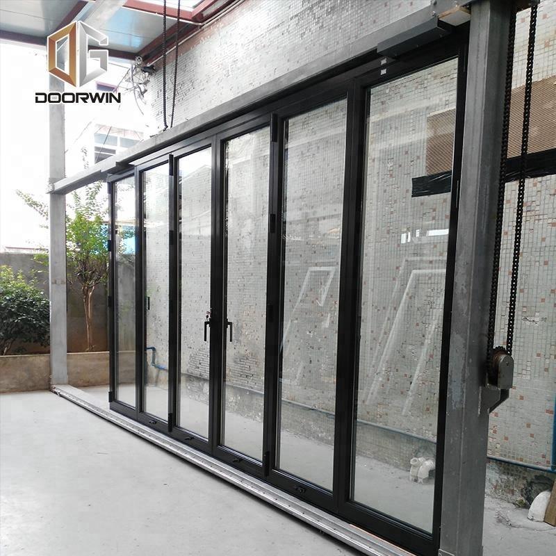 DOORWIN 2021Factory Supply Thermal break profile Folding window and Door Break Accordion Tempered Glass Bifoldby Doorwin on Alibaba