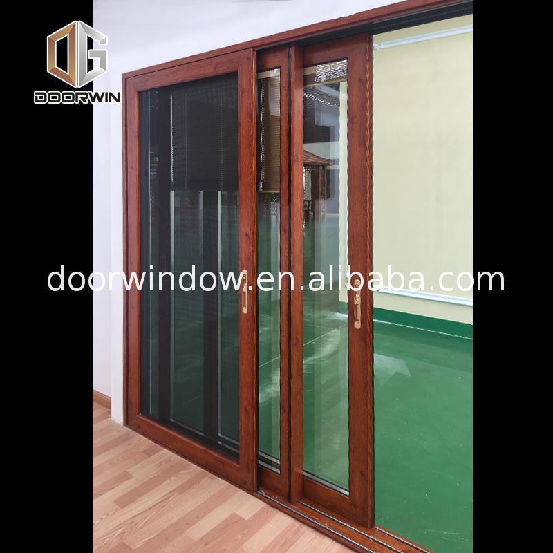 DOORWIN 2021Factory Supply large glass sliding doors for houses laminated door internal timber