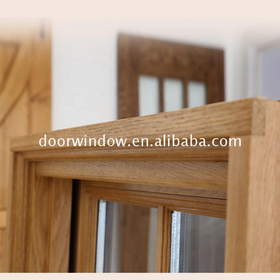 DOORWIN 2021Factory direct aluminum wood double casement window hand crank windowsDOORWIN 2021