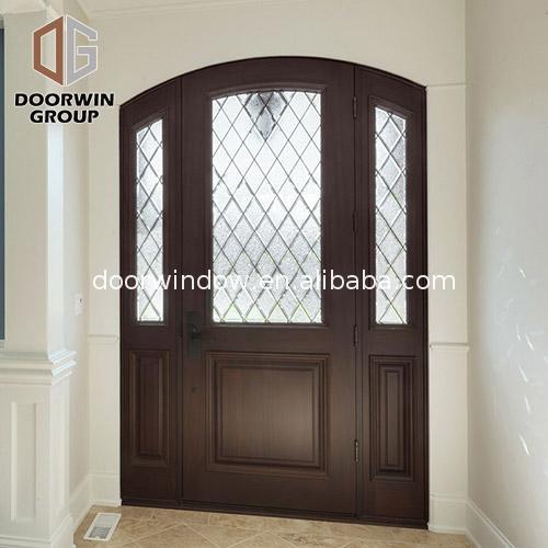 DOORWIN 2021Factory direct price exterior front door with side panels etched glass entry doors sidelights canada