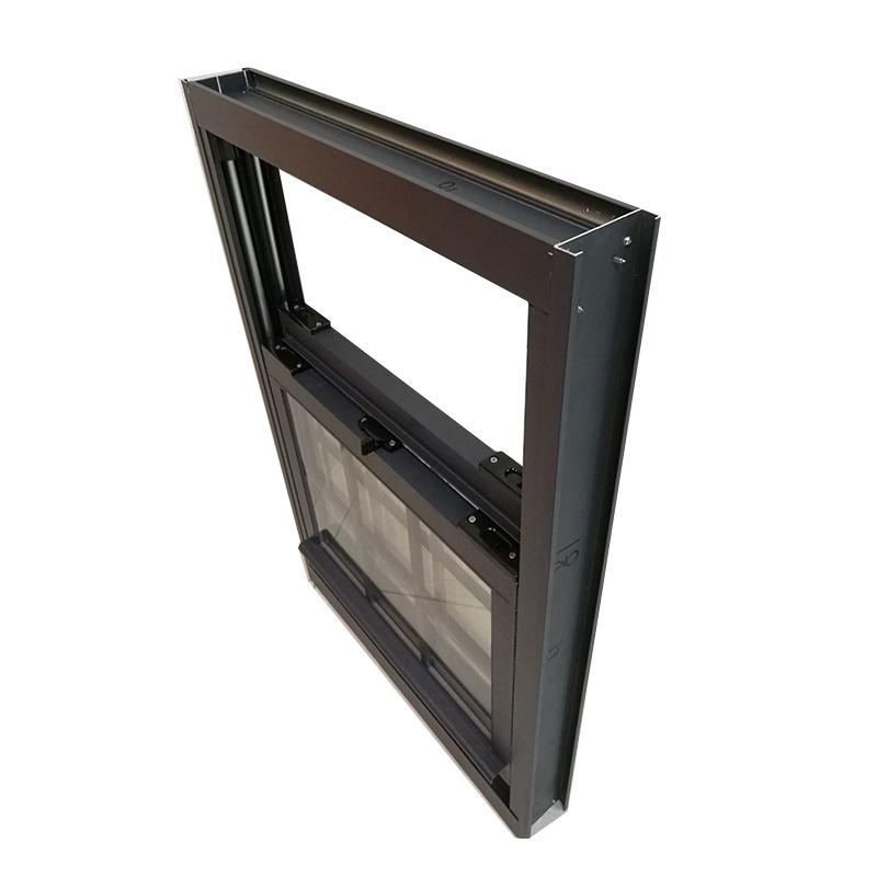 DOORWIN 2021Factory direct price painting aluminium window frames milgard single hung windows metal double