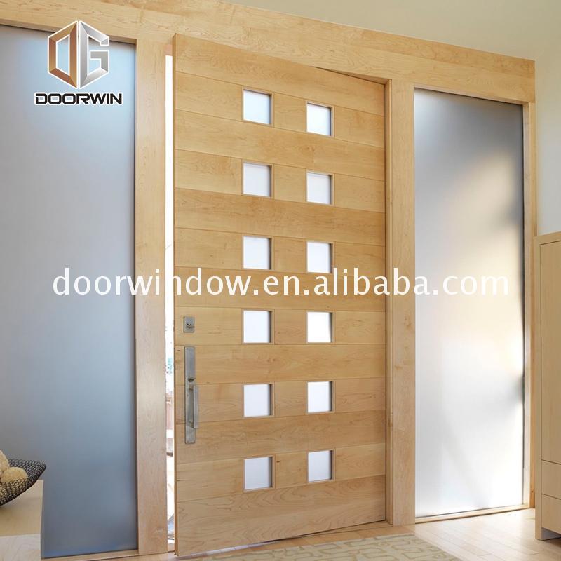 DOORWIN 2021Factory direct selling double wood doors with glass doorwin side lites