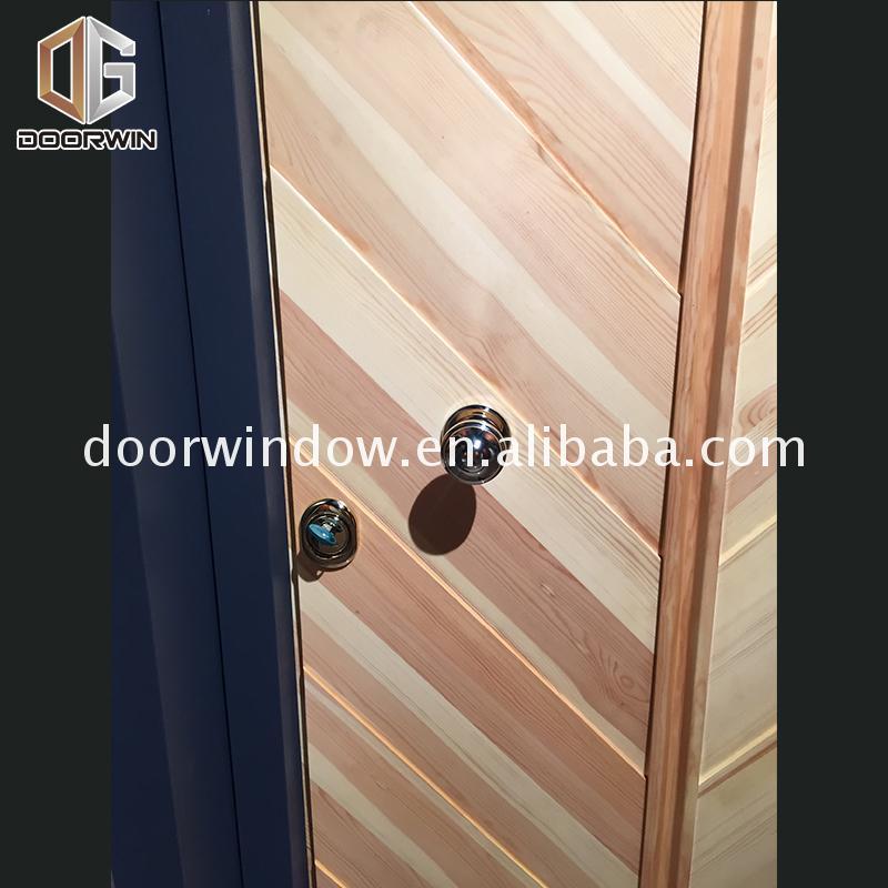 DOORWIN 2021Factory direct selling standard wood door sizes soundproof french doors solid frame