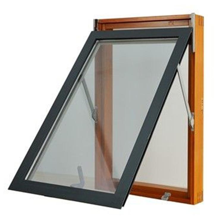 DOORWIN 2021Factory direct selling wood and glass windows window top hung toilet door awnings aluminum
