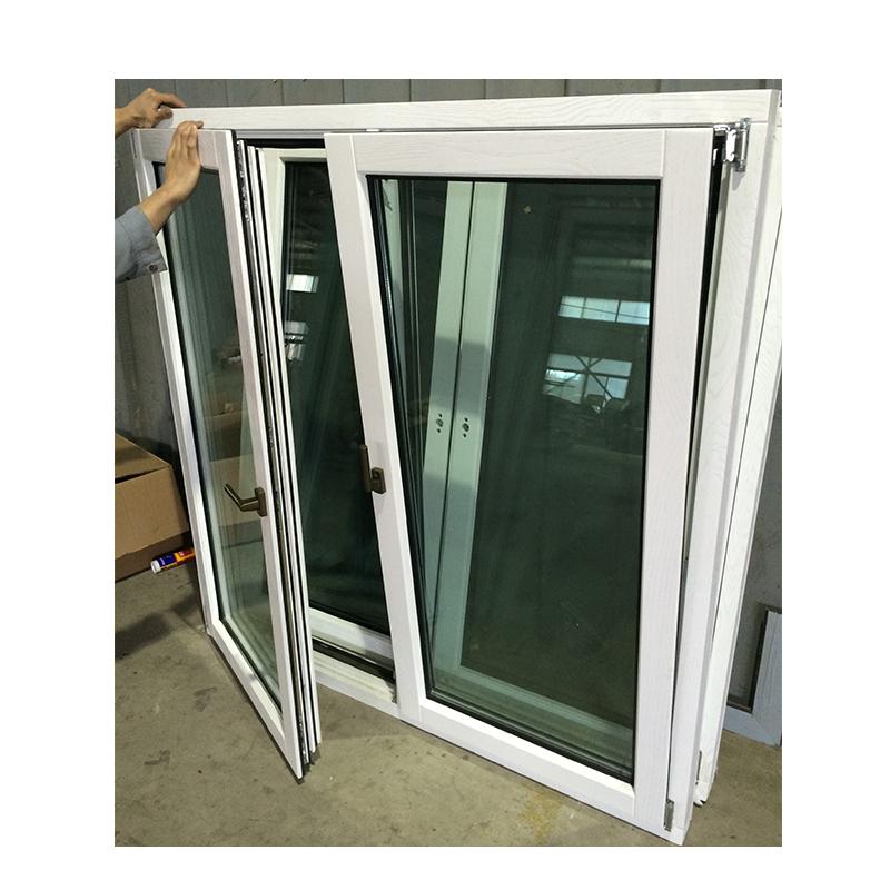 DOORWIN 2021Factory direct supplier aluminium composite wood window and tilt turn windows inward door glass