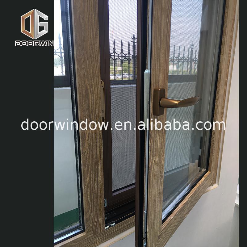 DOORWIN 2021Factory hot sale inward opening awning window interior aluminum alloy casement inswing windows