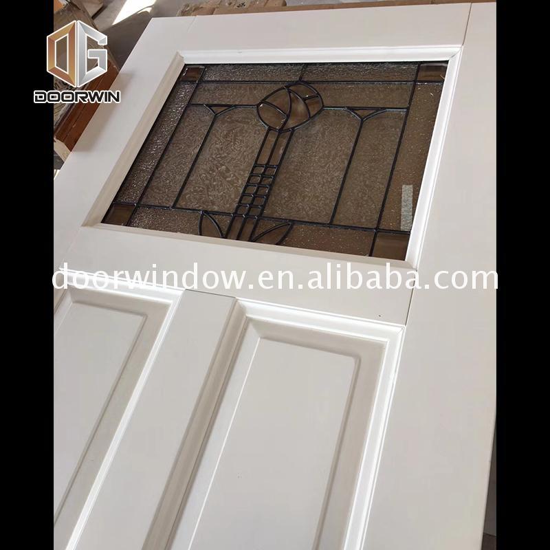 DOORWIN 2021Factory made internal oak veneer doors sale frosted french