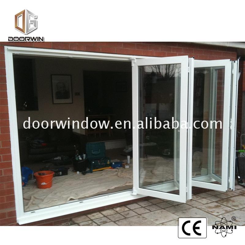 DOORWIN 2021Factory outlet 4 panel glass door frosted folding doors