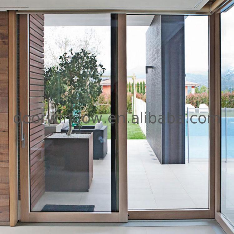 DOORWIN 2021Factory outlet triple panel sliding patio doors door pane