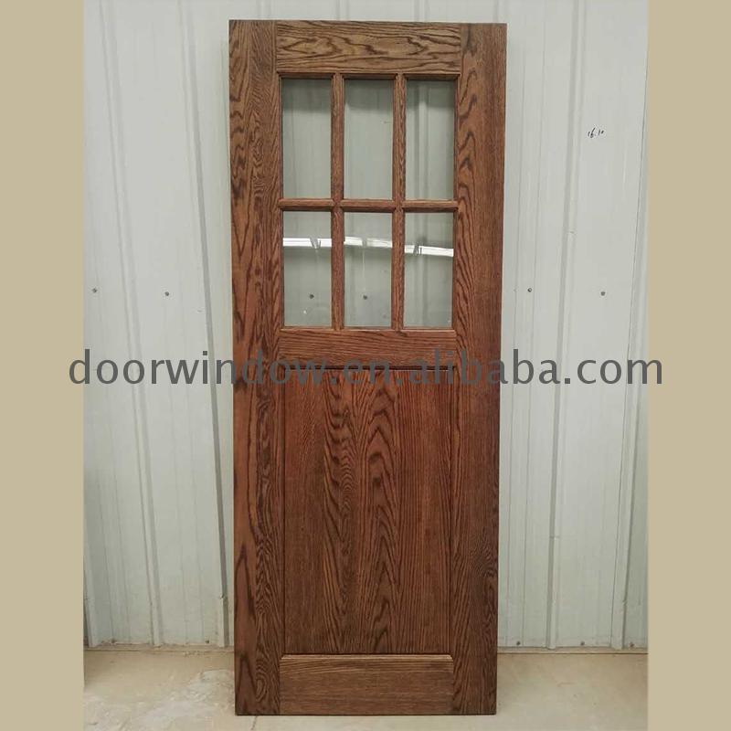 DOORWIN 2021Factory outlet wooden barn doors for sale western sliding glass weatherproof door