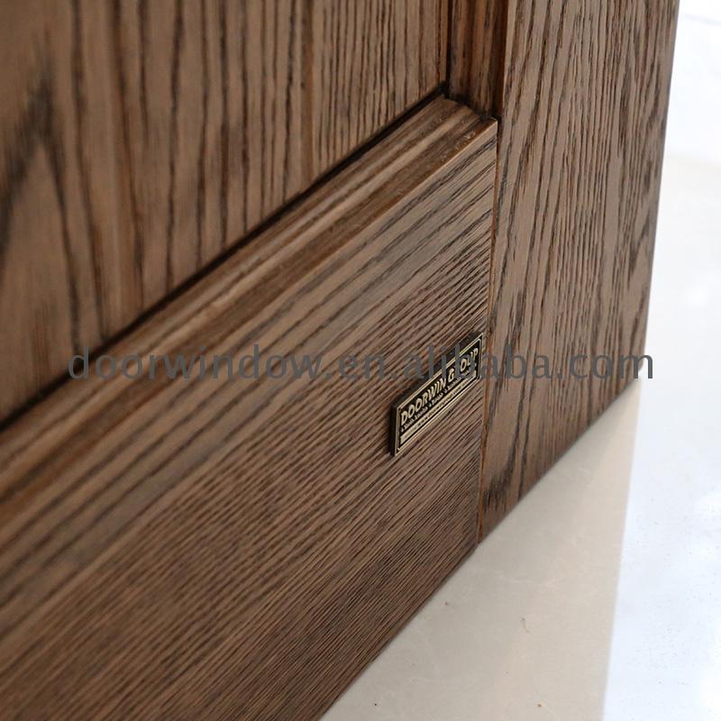 DOORWIN 2021Factory outlet wooden barn doors for sale western sliding glass weatherproof door