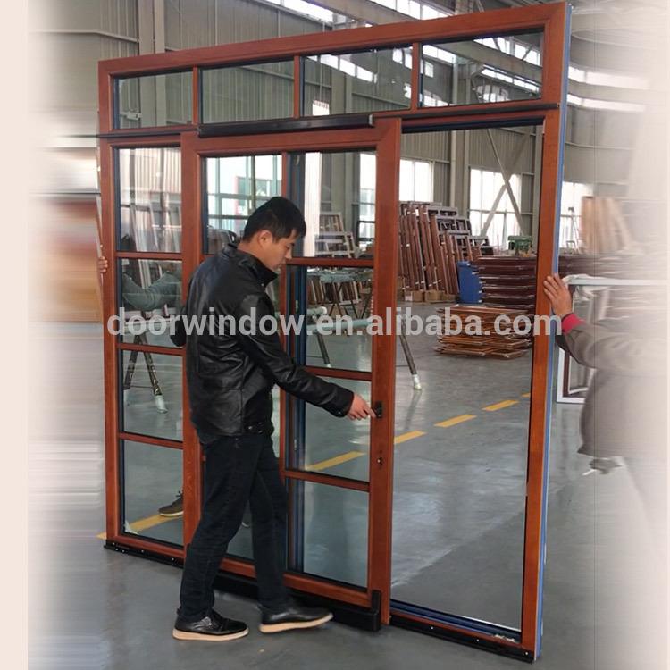 DOORWIN 2021Factory price Manufacturer Supplier black sliding patio door big doors best
