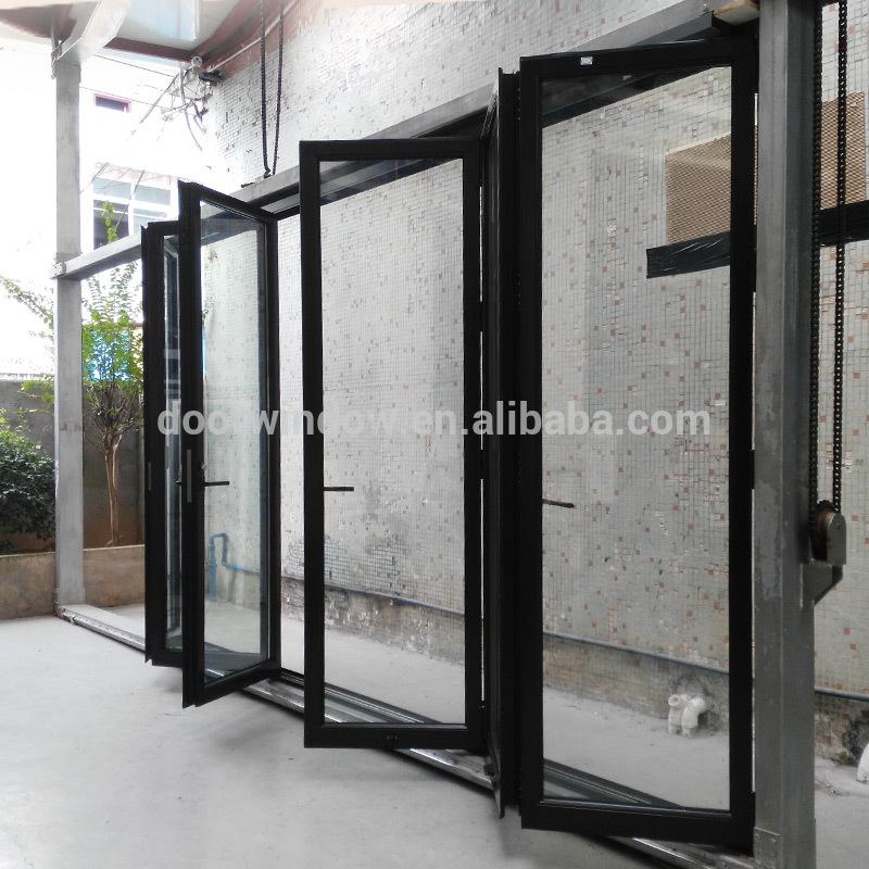 DOORWIN 2021Factory price Manufacturer Supplier wholesale bi fold doors white with frosted glass which are best