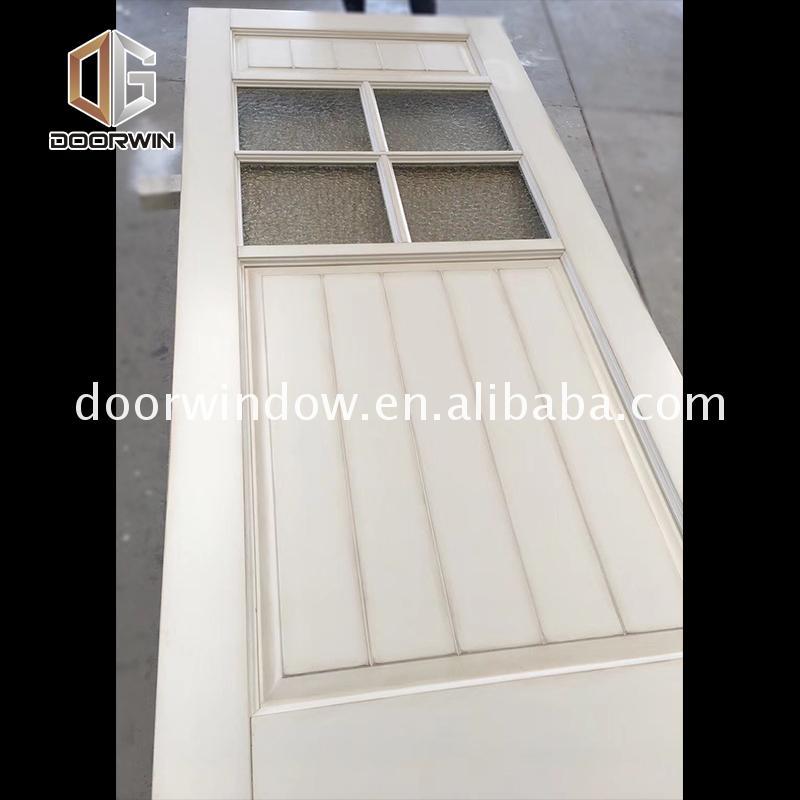 DOORWIN 2021Factory price newest 4 panel oak veneer door flush 3 frosted glass interior