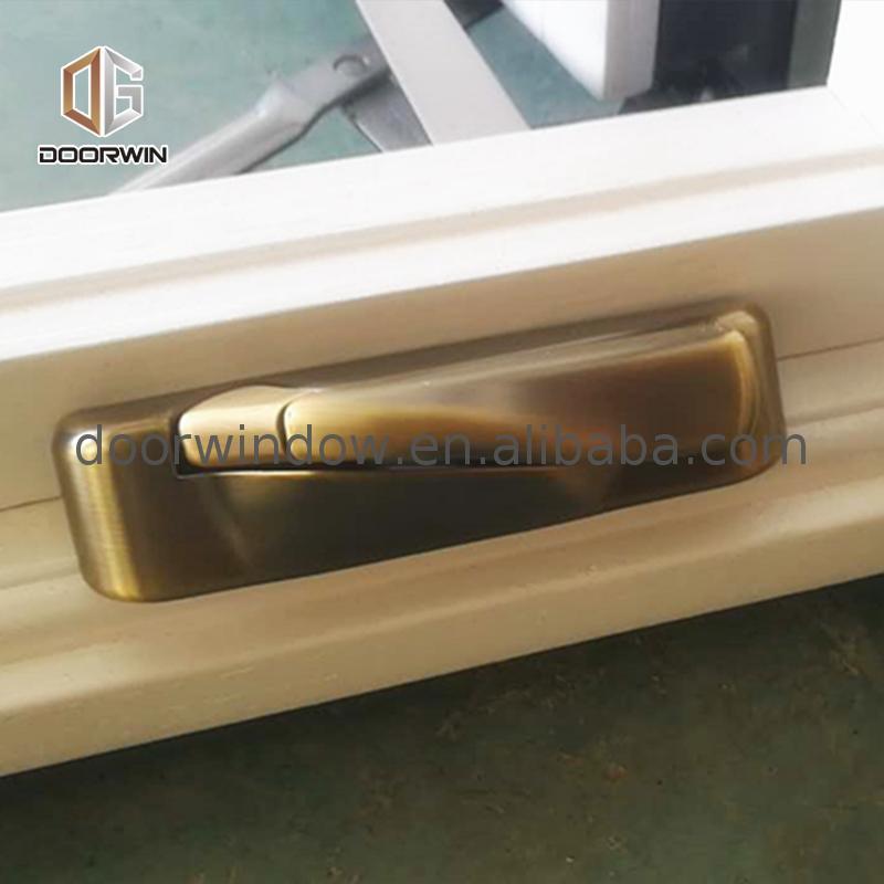 DOORWIN 2021Factory price newest double glazed aluminium wood composite glass aluminum window door grill design