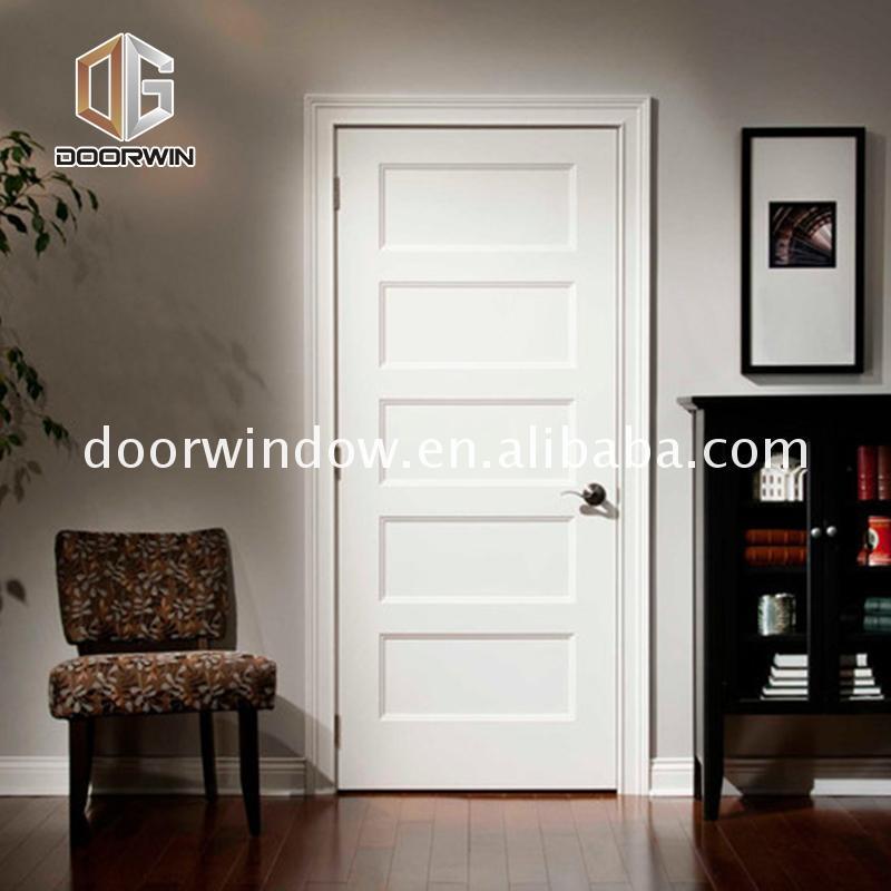 DOORWIN 2021Factory price wholesale interior bedroom doors with glass grey veneer internal frosted office