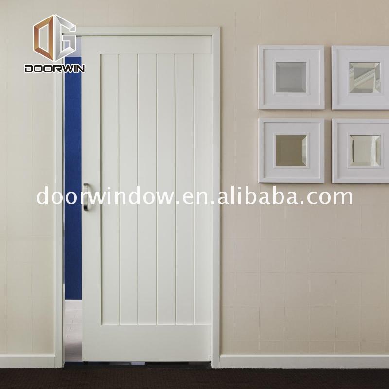 DOORWIN 2021Factory price wholesale interior bedroom doors with glass grey veneer internal frosted office