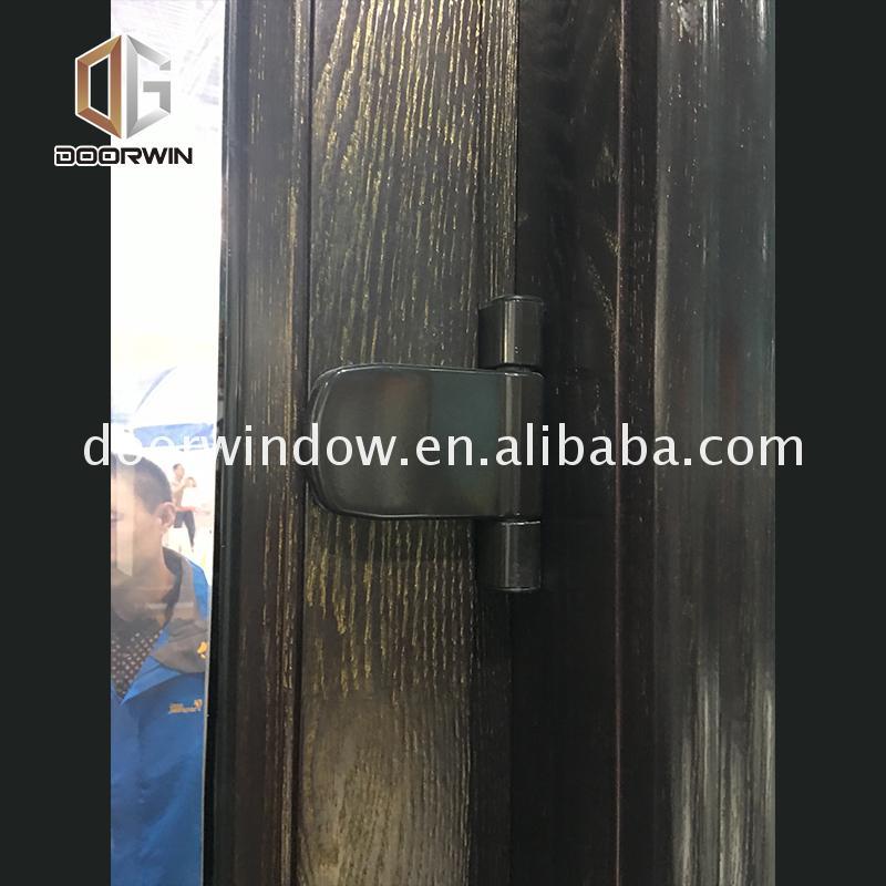 DOORWIN 2021Factory price wholesale silver aluminium doors shop entry security