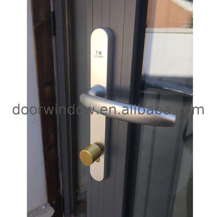 DOORWIN 2021Fair price glazed folding doors frosted glass frameless prices